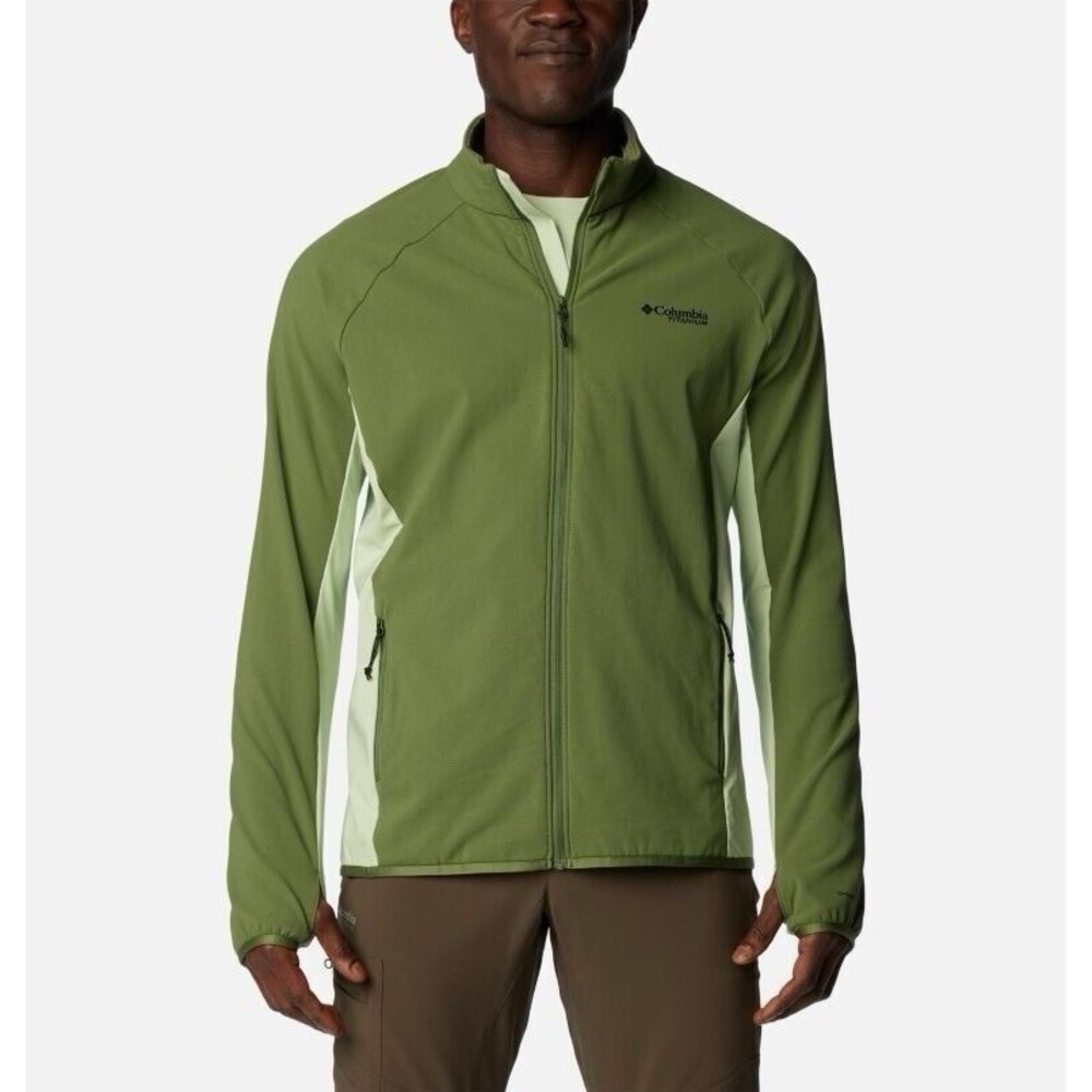 Columbia Spectre Ridge™ Full Zip Tech Fleece Green Men's size 2XL XXL NWT